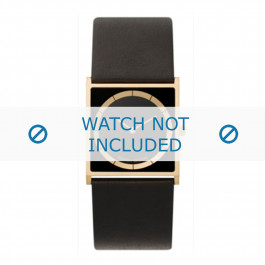 Horlogeband Danish Design IV15Q826 Leder Zwart 27mm