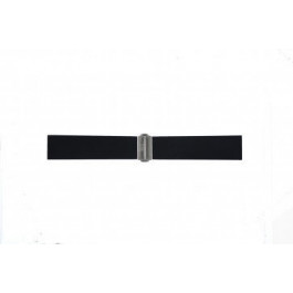 Horlogeband Davis BB0881 Rubber Zwart 22mm
