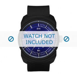 Diesel horlogeband DZ1407 Silicoon Zwart 26mm