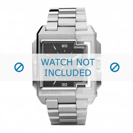 Diesel horlogeband DZ1418 Silicoon Zilver