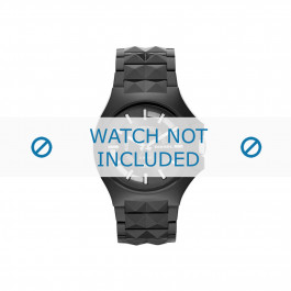 Horlogeband Diesel DZ1646 Kunststof/Plastic Zwart 17mm