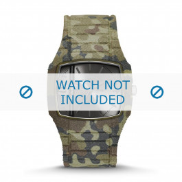 Diesel horlogeband DZ1671 Silicoon Olijfgroen 28mm