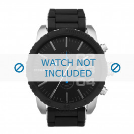 Diesel horlogeband DZ4255 Silicoon Zwart 26mm