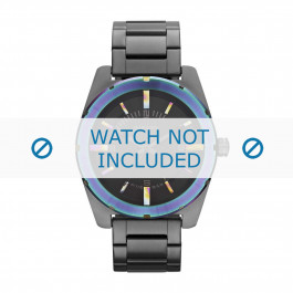 Diesel horlogeband DZ5347 Roestvrij staal (RVS) Zwart 22mm