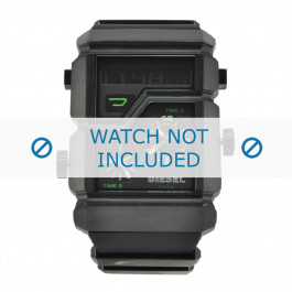Diesel horlogeband DZ7177 Rubber Zwart