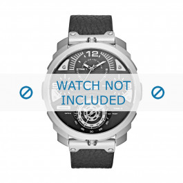 Diesel horlogeband DZ7379 Leder Zwart 26mm