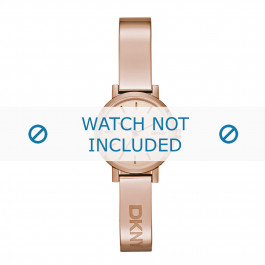 DKNY horlogeband NY2308 Staal Rosé 10mm