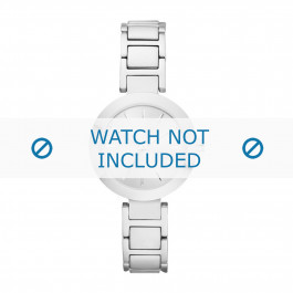 DKNY horlogeband NY2398 Staal Zilver 18mm