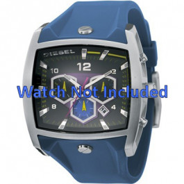 Diesel horlogeband DZ4164 Silicoon Blauw 28mm