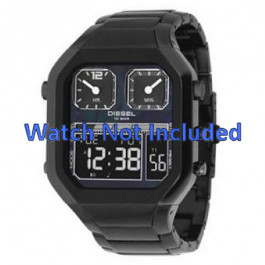 Horlogeband Diesel DZ7065 Staal Zwart 22mm