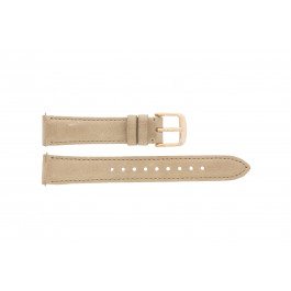 Horlogeband Fossil ES4007 Leder Beige 16mm