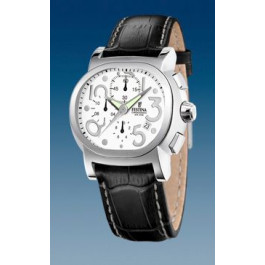 Horlogeband Festina F16125-G / F16892 Leder Zwart 23mm