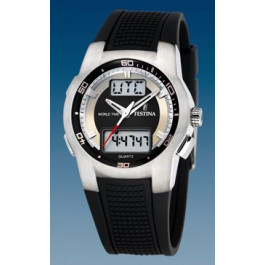 Horlogeband Festina F6738/F Kunststof/Plastic Zwart