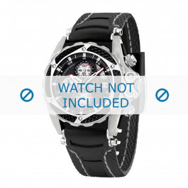 Festina horlogeband F16272-2 Rubber Zwart 22mm + wit stiksel