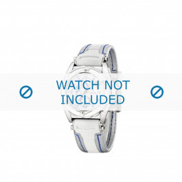 Festina horlogeband F16274.1 Rubber Wit 18mm + blauw stiksel
