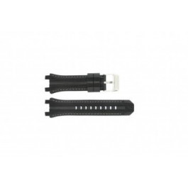 Festina horlogeband F16350/A Rubber Zwart 23mm + grijs stiksel