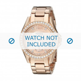 Horlogeband Fossil ES2811 / 25xxxx* Staal Rosé 18mm