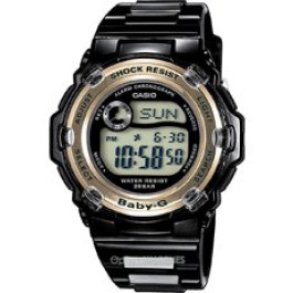 Horlogeband Casio BG-3000-1 / BG-3000A / BGA-110-1B2 / BG-3000 / 10290521 Rubber Zwart 14mm