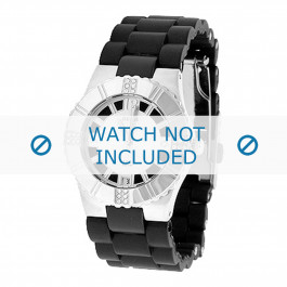 Guess horlogeband 80332L1 Rubber Zwart