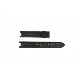 Guess horlogeband GC24001L2 / GC15000 Leder Zwart 16mm 