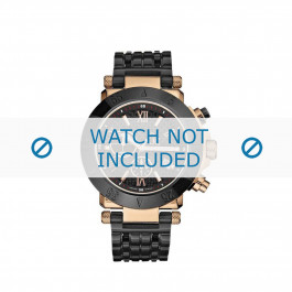 Guess horlogeband GC47000G Staal Zwart