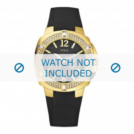 Guess horlogeband U11530L1 Rubber Zwart