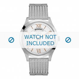 Guess horlogeband W0923G1 Metropolitan Staal Zilver 22mm
