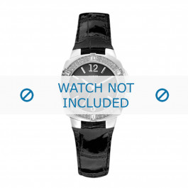 Guess horlogeband W10214L1 Leder Zwart