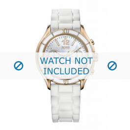 Hugo Boss horlogeband 1502274 / HB-105-3-48-2351 / HB659302316 Rubber Wit 20mm