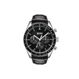 Horlogeband Hugo Boss HB1513625 / HB-330-1-27-3093 / HB650603093 Leder Zwart