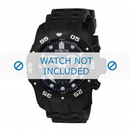 Horlogeband Invicta 6986-INV Rubber Zwart 26mm