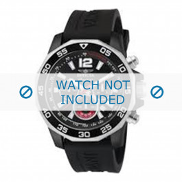 Horlogeband Invicta 7433 Rubber Zwart 22mm