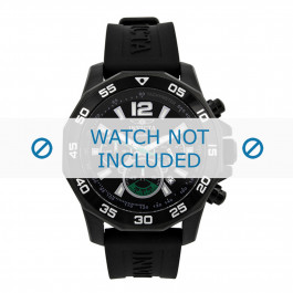 Horlogeband Invicta 7436 Rubber Zwart 22mm