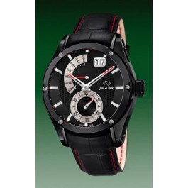 Horlogeband Jaguar J681-B Leder Zwart 22mm