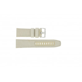 Horlogeband Jacques Lemans 1-1487 Canvas Beige 27mm