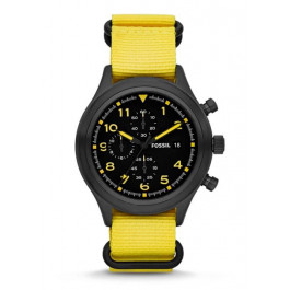 Horlogeband Fossil JR1453 Nylon/perlon Geel 20mm