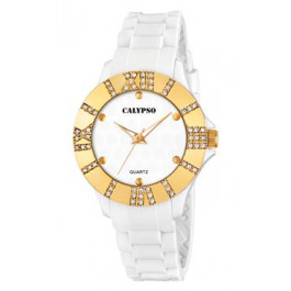 Horlogeband Calypso K5649-2 Rubber Wit