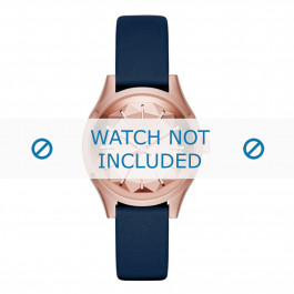 Horlogeband Karl Lagerfeld KL1632 Leder Blauw 16mm