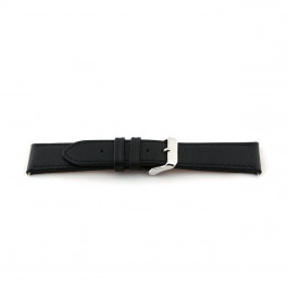 Horlogeband Universeel H010-XL Leder Zwart 22mm