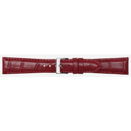 Horlogeband Poletto 454.06.16 Leder Bordeaux 16mm