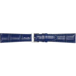 Horlogeband Poletto 454.10A.16 Leder Blauw 16mm
