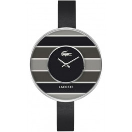 Lacoste horlogeband 2000607 / 2000578 / LC-37-3-29-2237 Leder Zwart 10mm