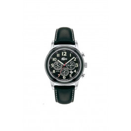 Horlogeband Lacoste 2010333 / LC-11-1-14-0032 Leder Zwart 22mm