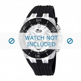 Horlogeband Lotus 15801-2 / 15802-1 Rubber Zwart 20mm