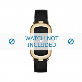 Horlogeband Marc by Marc Jacobs MJ1484 Leder Zwart 6mm