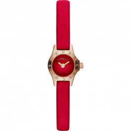 Horlogeband Marc by Marc Jacobs MBM1343 Onderliggend Leder Rood 7mm