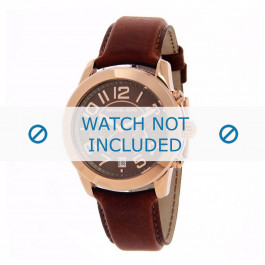 Michael Kors horlogeband MK2265 Leder Lichtbruin 22mm + bruin stiksel