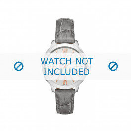 Michael Kors horlogeband MK2479 Leder Grijs + grijs stiksel