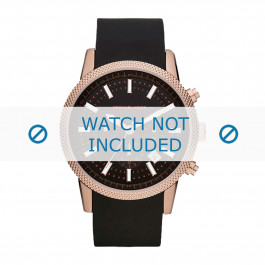 Horlogeband Michael Kors MK8244 Rubber Zwart 22mm