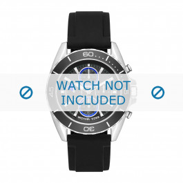 Michael Kors horlogeband MK8485 Rubber Zwart 22mm